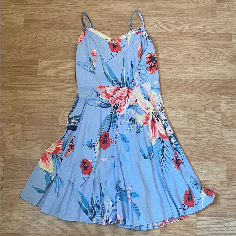 Old Navy Blue Floral Dress